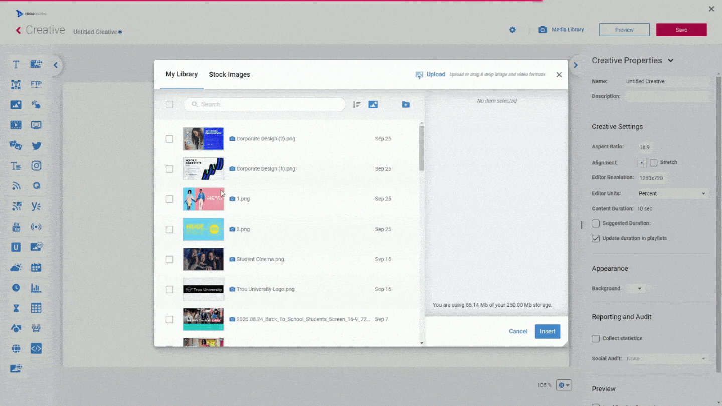 How To Use Drag and Drop Digital Signage Widgets TrouDigital