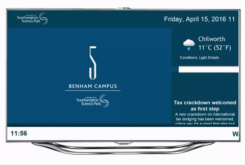 Troudigital Signage Screen Use Example
