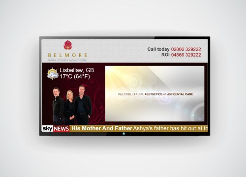 digital signage for dentists