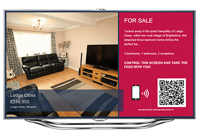 estate agent digital signage
