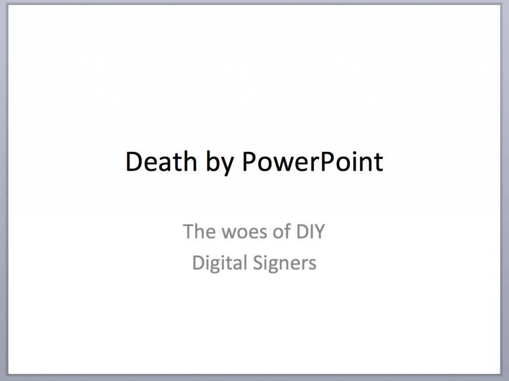 powerpoint digital signage