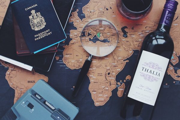 travel agent display