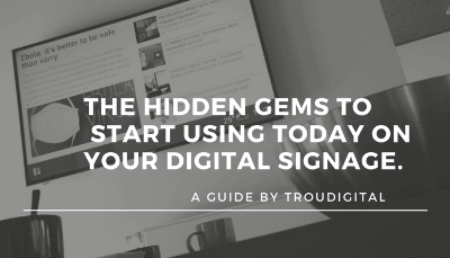 digital signage content