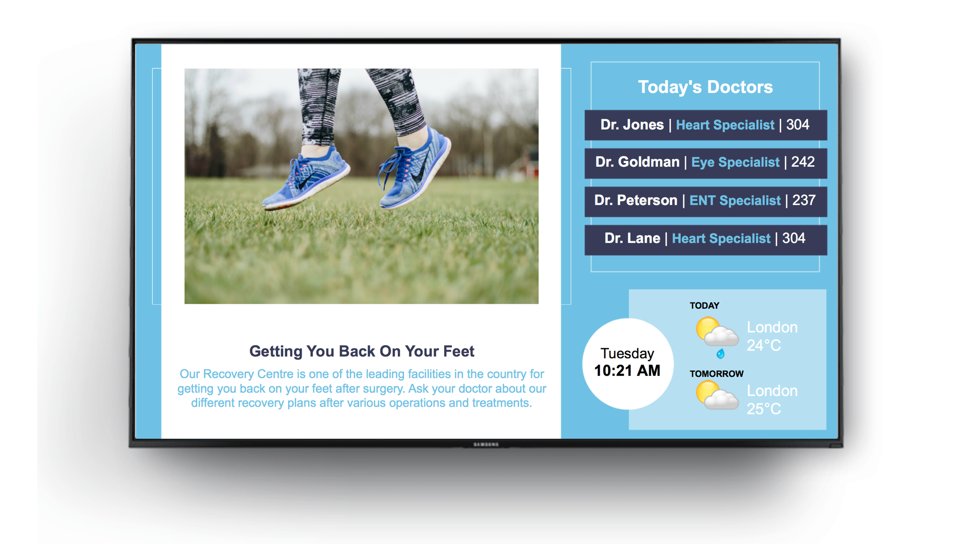 digital signage for hospitals