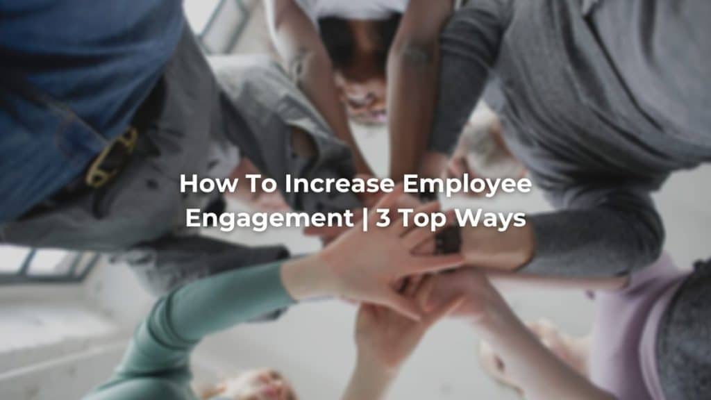 How to increase employee engagement cover.