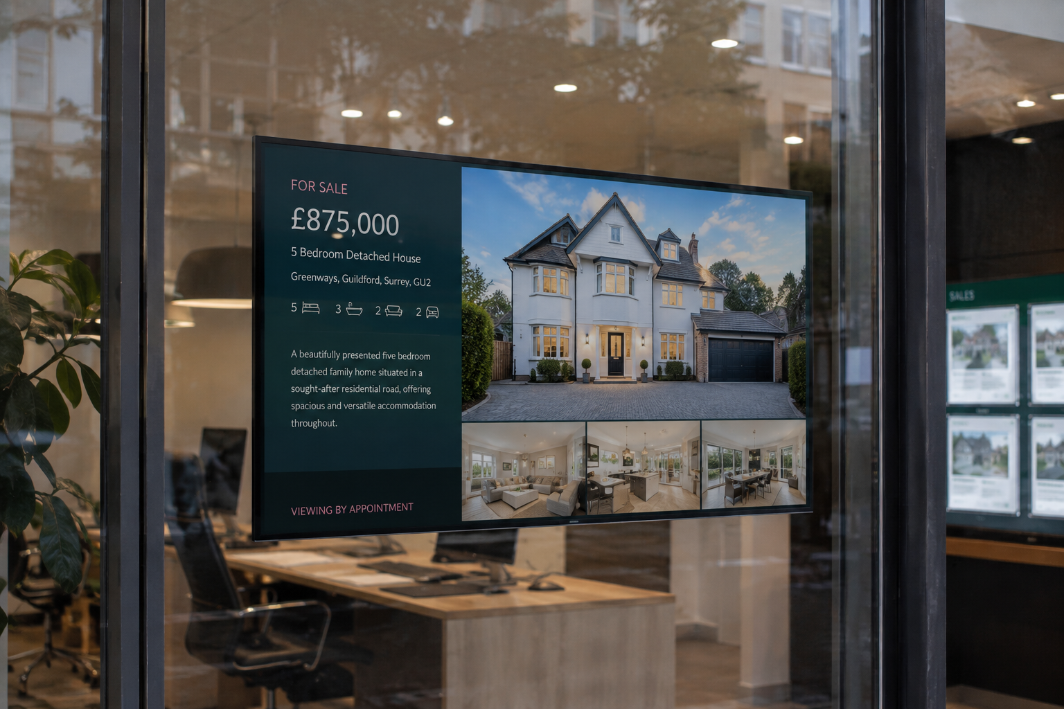 Estate Agents Window Displays in Leeds