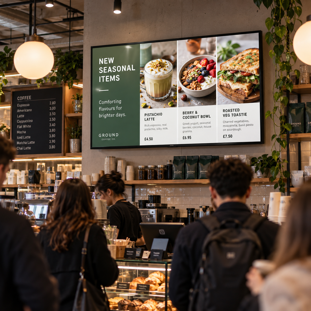 Coffee Shop Digital Signage