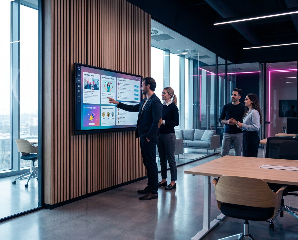 internal communications digital signage