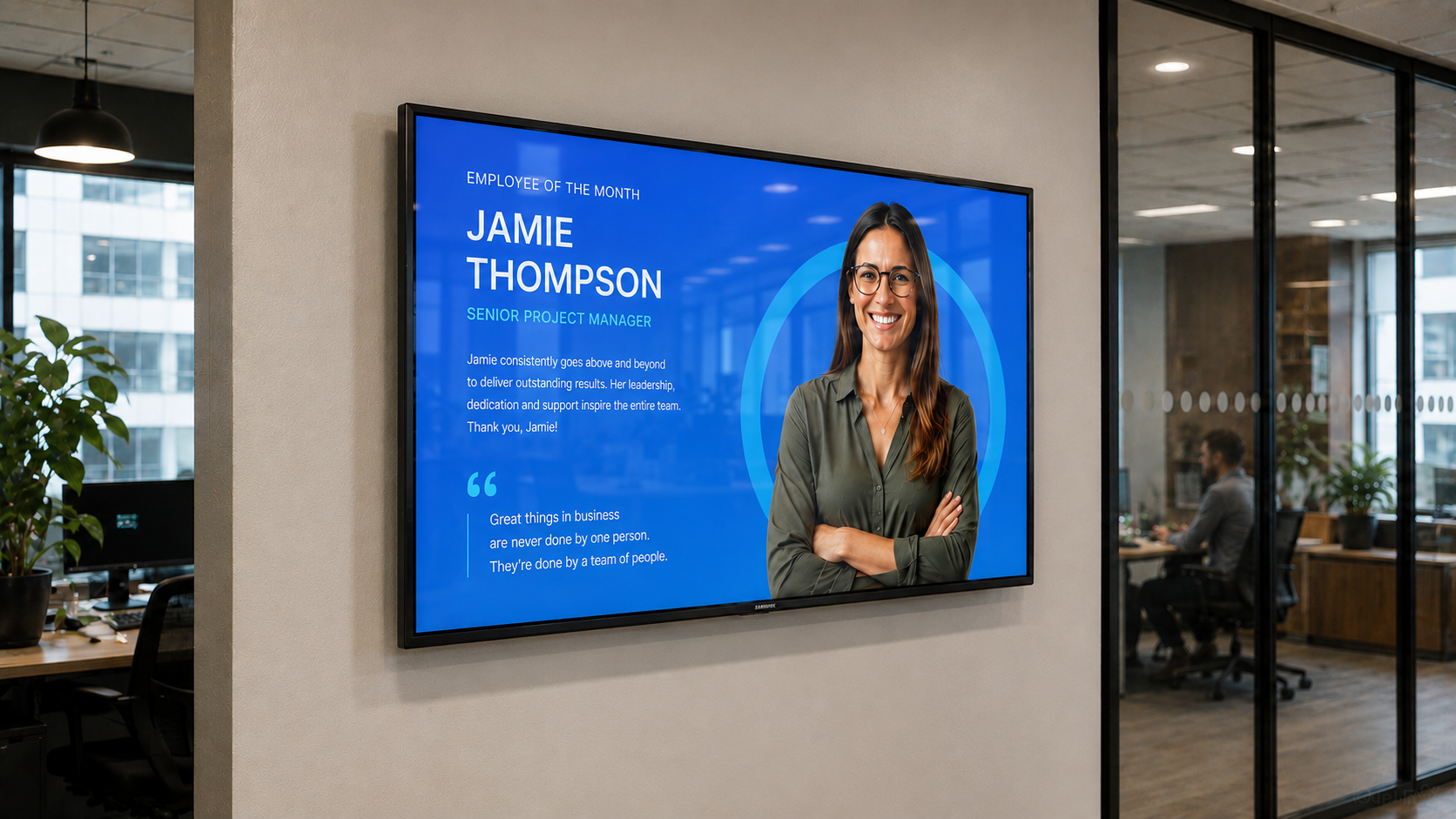internal communications digital signage